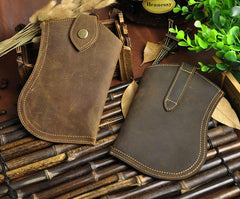 Leather Belt Pouch Mens Waist Bag Small Case afor Men