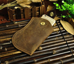 Leather Belt Pouch Mens Waist Bag Small Case afor Men
