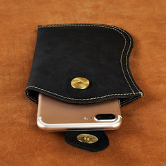 Leather Belt Pouch Mens Waist Bag Small Case afor Men