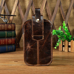 Leather Belt Pouch Mens Waist Bag Small Case for Men - imessengerbags