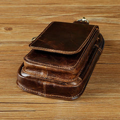 Leather Belt Pouch Mens Waist Bag Small Case for Men - imessengerbags