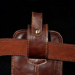 Leather Belt Pouch Mens Waist Bag Small Case for Men - imessengerbags