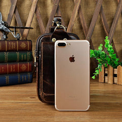 Leather Belt Pouch Mens Waist Bag Small Case for Men - imessengerbags
