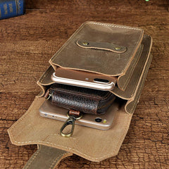 Leather Belt Pouch Mens Waist Bag Small Case for Men - imessengerbags