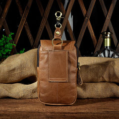 Leather Belt Pouch Mens Waist Bag Small Case for Men - imessengerbags