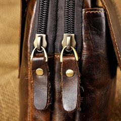 Leather Belt Pouch Mens Waist Bag Small Case for Men