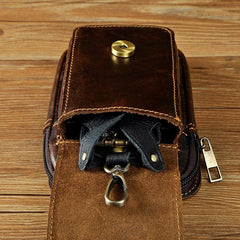 Leather Belt Pouch Mens Waist Bag Small Case for Men - imessengerbags