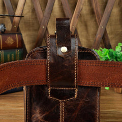 Leather Belt Pouch Mens Waist Bag Small Case for Men - imessengerbags
