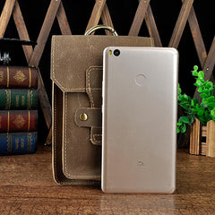 Leather Belt Pouch Mens Waist Bag Small Case for Men - imessengerbags