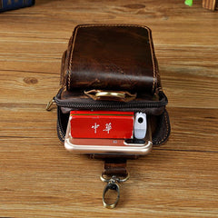 Leather Belt Pouch Mens Waist Bag Small Case for Men - imessengerbags