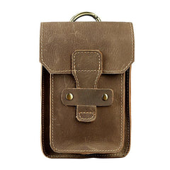 Leather Belt Pouch Mens Waist Bag Small Case for Men - imessengerbags