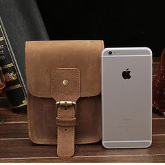 Leather Belt Pouch Mens Waist Bag Small Case for Men - imessengerbags