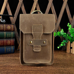Leather Belt Pouch Mens Waist Bag Small Case for Men - imessengerbags