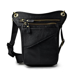 Leather Belt Pouch for Men Leg Drop Bags waist BAGs Shoulder Bag For Men