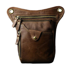 Leather Belt Pouch for Men Leg Drop Bags waist BAGs Shoulder Bag For Men