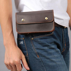 Cool Leather Cell Phone HOLSTER Belt Pouches for Men Waist Bag BELT BAG For Men - imessengerbags