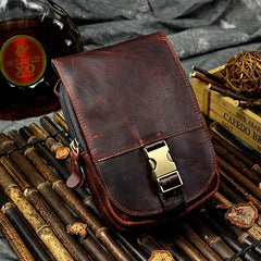 Vintage Leather Cigarette Cases Belt Pouch for Men Waist Bags BELT BAG For Men