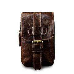 Vintage Leather Cigarette Cases Belt Pouches for Men Waist Bag BELT BAG For Men - imessengerbags