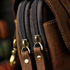 Vintage Leather Cigarette Cases Belt Pouches for Men Waist Bag BELT BAG For Men - imessengerbags