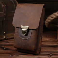 Cool Leather Cell Phone Holster Belt Pouch for Men Waist Bag BELT BAGs For Men - imessengerbags