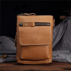 Cool Leather Cell Phone Holsters Belt Pouch for Men Waist Bag BELT BAG Shoulder Bag For Men