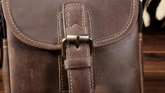 Leather Belt Pouch for Men Waist Bag BELT BAG Cell Phone Holsters Shoulder Bag For Men - imessengerbags