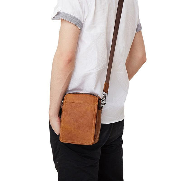 Leather Belt Pouch for Men Waist Bag BELT BAG Shoulder Bag For Men - imessengerbags
