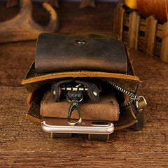 Leather Belt Pouch for Men Waist Bags Cell Phone Holsters BELT BAG Shoulder Bags For Men - imessengerbags