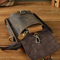 Leather Belt Pouch for Men Waist Bag Cell Phone Holsters BELT BAG Shoulder Bags For Men