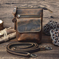 Cool Leather Cell Phone Holsters Belt Pouch for Men Waist Bag BELT BAG Shoulder Bag For Men