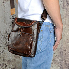 Leather Belt Pouches for Men Waist Bags Cell Phone Holsters BELT BAG Shoulder Bag For Men