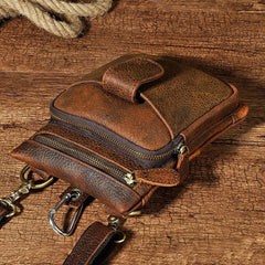 Leather Mens Belt Pouches Cell Phone Holsters Waist Bag BELT BAG Shoulder Bag For Men