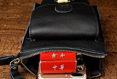 Mens Small Leather Belt Pouch Waist Bag BELT BAG Shoulder Bags For Men