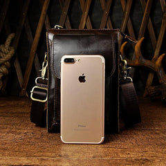 Mens Small Leather Belt Pouch Waist Bag BELT BAG Shoulder Bags For Men