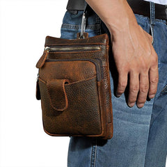 Leather Mens Belt Pouches Cell Phone Holsters Waist Bag BELT BAG Shoulder Bag For Men