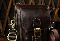 Mens Small Leather Belt Pouch Waist Bag BELT BAG Shoulder Bags For Men