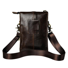 Mens Small Leather Belt Pouch Waist Bag BELT BAG Shoulder Bags For Men