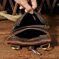 Leather Mens Belt Pouches Cell Phone Holsters Waist Bag BELT BAG Shoulder Bag For Men