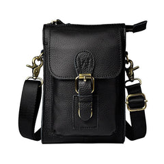 Mens Small Leather Belt Pouch Waist Bag BELT BAG Shoulder Bags For Men
