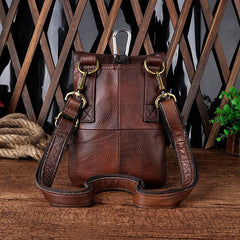Leather Mens Belt Pouches Cell Phone Holsters Waist Bag BELT BAG Shoulder Bag For Men