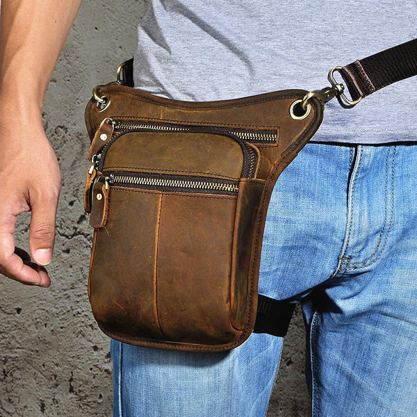 Leather Belt Pouch for men Waist Bag BELT BAG Shoulder Bags Cell Phone Holsters For Men