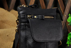 Small Leather Mens Belt Pouch Waist Bag Shoulder Bag BELT BAG For Men