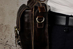 Mens Small Leather Belt Pouch Waist Bag BELT BAG Shoulder Bags For Men