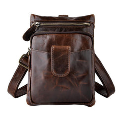 Leather Mens Belt Pouches Cell Phone Holsters Waist Bag BELT BAG Shoulder Bag For Men