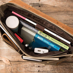 Leather Canvas Messenger Bags for men Vintage Shoulder Bag for men - imessengerbags