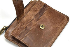 Cool Leather Mens Wallet Slim Wallet Card Front Pocket Wallet for Men - imessengerbags
