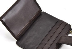 Cool Leather Mens Wallet Slim Wallet Card Front Pocket Wallet for Men - imessengerbags