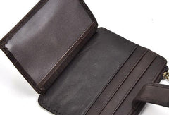 Cool Leather Mens Wallet Slim Wallet Card Front Pocket Wallet for Men
