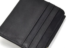 Cool Leather Mens Wallet Slim Wallet Card Front Pocket Wallet for Men - imessengerbags