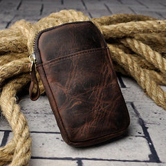 Leather Drop Leg Bag Belt Pouch Mens Waist Bag Shoulder Bag for Men - imessengerbags
